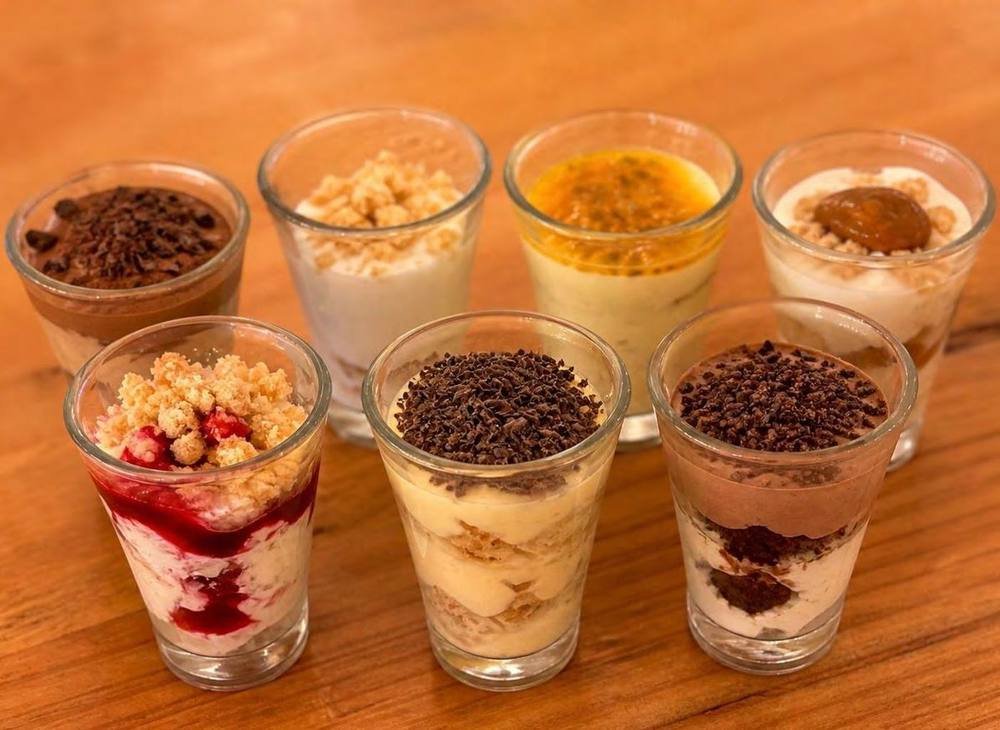 Shots de postre para negocios